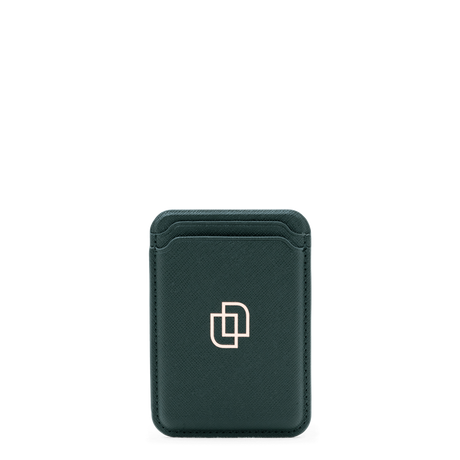 Limitado Forest Green Saffiano Telefon Korthållare – Självhäftande