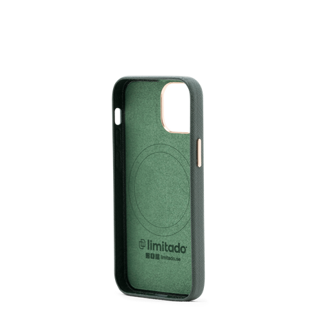 Limitado Forest Green Saffiano skal – iPhone 13 Mini